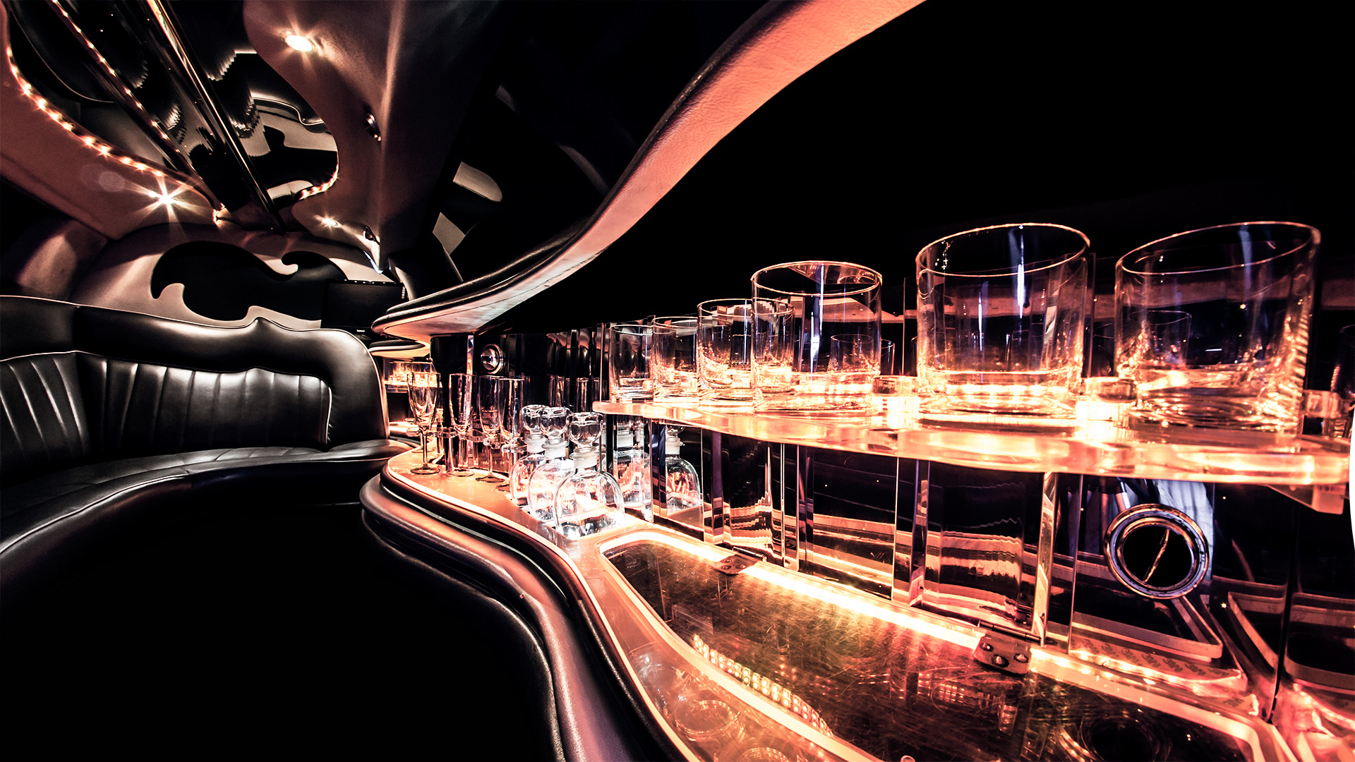 Wnętrze limuzyny Wrocław